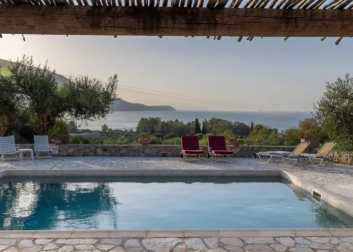 Вилла Minos - 4-bedroom Luxury With Pool In Spartia, Kefalonia *