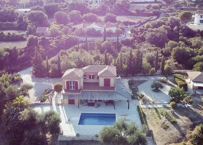 Вилла Minos - 4-bedroom Luxury With Pool In Spartia, Kefalonia